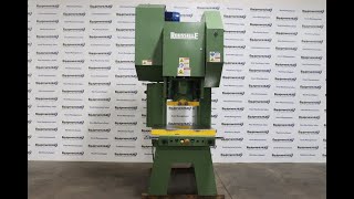 Rousselle G195G 95 Ton Single Point Gap Frame Stamping Punch Press [upl. by Lorita]