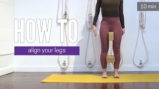 Align Your Legs for a Strong Foundation  Iyengar Yoga [upl. by Smeaj]