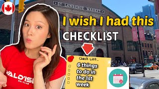 6 things to get done when you arrive in Canada Toronto in the first week 🇨🇦🍁 [upl. by Irap341]