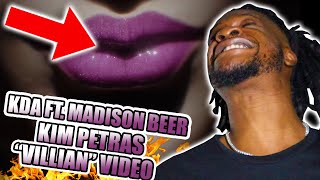 KDA  VILLAIN ft Madison Beer and Kim Petras Official Concept Video  Starring Evelynn REACTION [upl. by Hplodur]