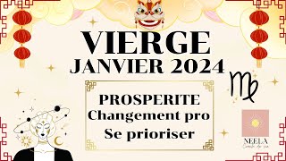 ♍️🐲💐VIERGE JANVIER 2024 Tirage fort  PROSPERITE changement pro se prioriser vierge2024 [upl. by Aggarwal318]