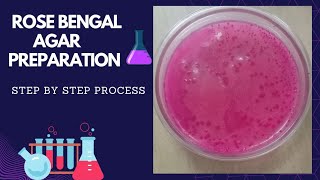 Rose bengal agar preparation step by step எளியமுறையில் [upl. by Nnaecarg]