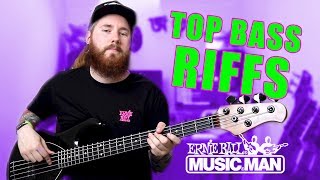 Top 9 Bass Riffs Thatll Make You Want To Buy An ERNIE BALL stingray bass guitar [upl. by Case]