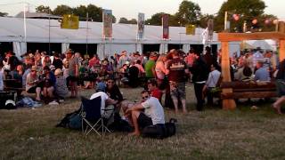 Hospitality area backstage Pyramid Other stage Glastonbury Festival 2010 [upl. by Toscano40]