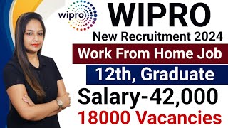 Wipro Recruitment 2024WIPRO Work From Home JobsWipro Vacancy 2024Govt Jobs March 2024 April 2024 [upl. by Purvis]