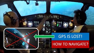 GPS LOST How to navigate with a modern Airliner with the help of IRS [upl. by Nyrtak939]