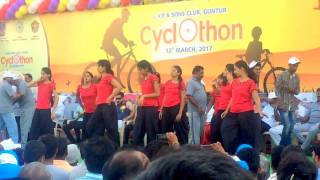 Danchave remix song performance by Womens World on the eve of cyclothon 2017 [upl. by Nadabas]