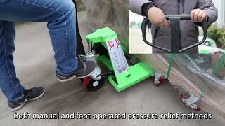 Manual hydraulic pallet truck manufacture [upl. by Squire]