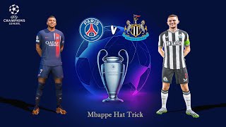 PSG vs Newcastle  UEFA Champions League 20232024   Ft Mbappé vs Guimarães [upl. by Kyla]