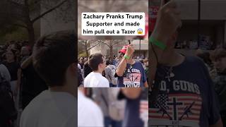 Zachary Always getting people pissed off zachcray prank funny fypシ゚viral trump trending [upl. by Jallier]