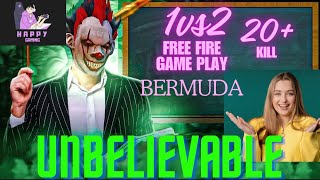 IMPOSSIBLE🤔 1VS 2 GAMEPLAY IN BERMUDA WAIT FOR END LIKE AND SUBSCRIBE PLEASE 💔 1vs2clutch viral [upl. by Anaerda]