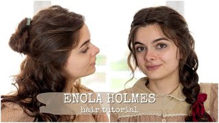 Enola Holmes Hair Tutorial 🕵🏻‍♀️ Three Styles From The Movie [upl. by Yul]