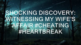 Shocking Discovery Witnessing My Wifes Affair Cheating Heartbreak [upl. by Onidranreb]