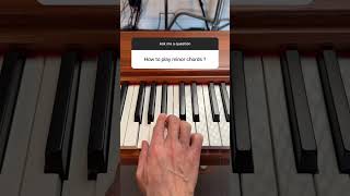 How to play minor chords on piano [upl. by Laohcin911]