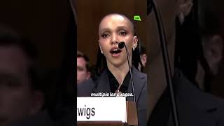 FKA twigs talks about her AI clone at the US Senate [upl. by Yaja502]