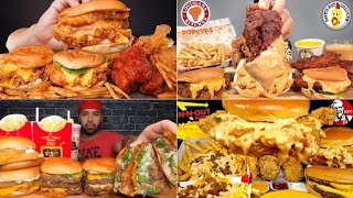 ASMR Fast Food Mukbang Compilation 12  Fast Food Asmr  Satisfying eating sounds [upl. by Akeme]