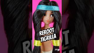 Hair reroot custom doll inspired by tiger lily from peter pan disney tigerlily dolls [upl. by Colner678]