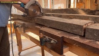 Recycling Wood Salvaged From Old Boats Building A Table With A Timeless Touch [upl. by Broddy]