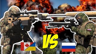 Canadian Sniper In Deadly Fight With Russian Wagner Marksman  ARMA 3 Ukraine Milsim [upl. by Pillyhp949]