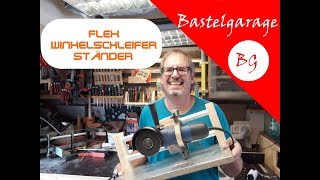 7 Selbstgebaute Flex  WinkelschleiferHalterung Trennständer  Angle Grinder Sliding Cutting Jig [upl. by Binnings]