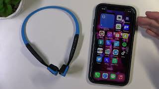 How to Pair AfterShokz Trekz Titanium with iPhone [upl. by Isbel]