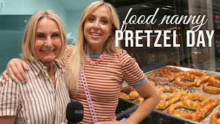 Pretzel Day Friday 🥨 at the Food Nanny Store [upl. by Nyltyak]