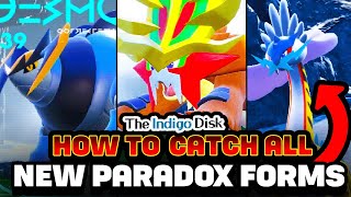 HOW TO CATCH ALL NEW PARADOX FORMS Indigo Disk DLC Iron Boulder amp Crown Raging Bolt Gouging Fire [upl. by Rothenberg]