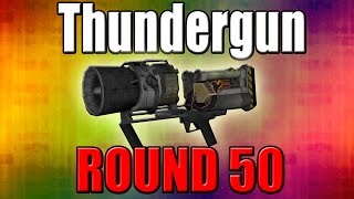 Thundergun on Round 50  Call of Duty Zombies [upl. by Gaves]