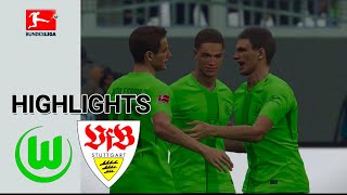 Wolfsburg vs Stuttgart Highlights  Bundesliga 2425 [upl. by Bertilla]