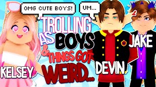 WE TROLLED AS BOYS amp WEIRD THINGS HAPPENED IN ROYALE HIGH… ROBLOX Royale High Funny Moments [upl. by Swor]