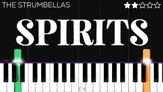 The Strumbellas  Spirits  EASY Piano Tutorial [upl. by Naved315]