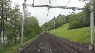 Lokführerstandsfahrt Rotkreuz  Luzern [upl. by Ajidahk155]