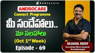 మీ సందేహాలు మా సలహాలు  QA Oct 1st Week  Dr Rahul Reddy  Androcare Andrology Clinic [upl. by Asiluy562]