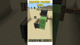 How To Make Unlimited Powered Rails Generator  Rails Duplicator Minecraft shorts minecraft [upl. by Alyag]