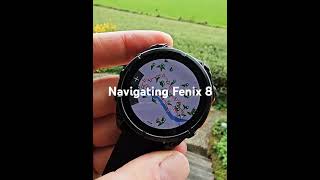 Navigating On Garmin Fenix 8 [upl. by Adnilec]