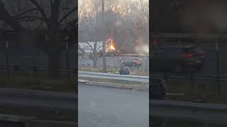 Stay Safe Out There Maryland House i95 automobile truckernews crash shorts youtubeshorts [upl. by Wivinia]