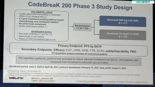 ESMO22 LBA10  Sotorasib vs docetaxel for previously treated NSCLC with KRAS G12C mutation  Co [upl. by Martinson]