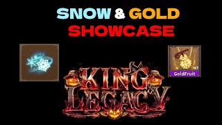 SNOW And GOLD SHOWCASE in King Legacy [upl. by Id931]