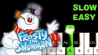 Frosty The Snowman EASY Piano Tutorial  CHRISTMAS 2023 [upl. by Clymer]