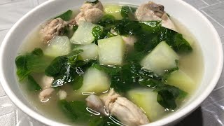 Tinolang Manok with Papaya and Malunggay Leaves Recipe Tagalog Version  Daphne Channel [upl. by Yrian]