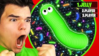 I BECAME THE LARGEST SNAKE In SLITHERIO World Record [upl. by Acinaj]