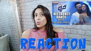 MaenaS Reaction to Neethoney Dance Full Video Song  Dhruva movie Ram Charan Rakul Preet [upl. by Nylek]