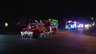 2022 BergenfieldNJ Fire Dept amp Ambulance Corp Holiday Lights Parade 121822 [upl. by Jakob]