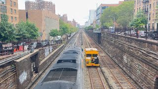 Shoreliner III 6305 w EPIC HORNSHOW  MOW Train  97th St Portal [upl. by Corsiglia]