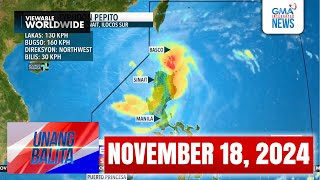 Unang Balita sa Unang Hirit NOVEMBER 18 2024 HD [upl. by Pinkerton]