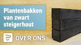 Plantenbakken van steigerhout  OPMAATZAGENnl [upl. by Levi819]