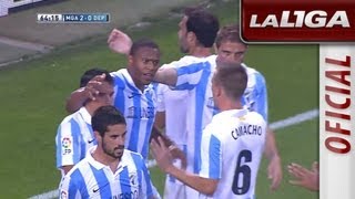 Resumen de Málaga CF 31 Deportivo de la Coruña  HD  Highlights [upl. by Ical292]