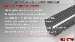 Avantages caniveau hydraulique Nicoll Kenadrain® [upl. by Najed]