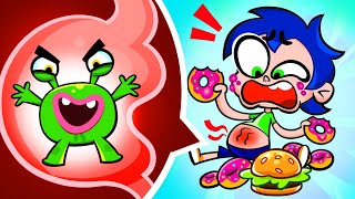 My yummy carrot vs fastfood who will win song kids junk healthy food [upl. by Celestina582]