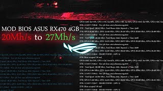 Cara MOD BIOS ASUS RX470 Untuk Mining Ethereum [upl. by Esnahc]